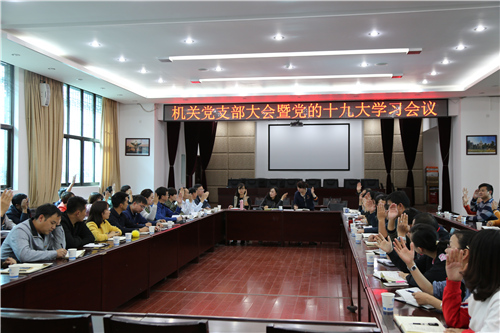 公司機(jī)關(guān)召開黨支部大會暨黨的十九大學(xué)習(xí)會議
