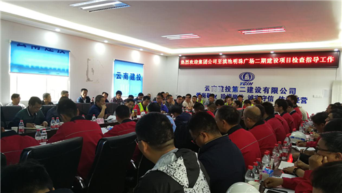 王曉方率檢查組到滇池明珠廣場(chǎng)二期項(xiàng)目檢查工作并講黨課