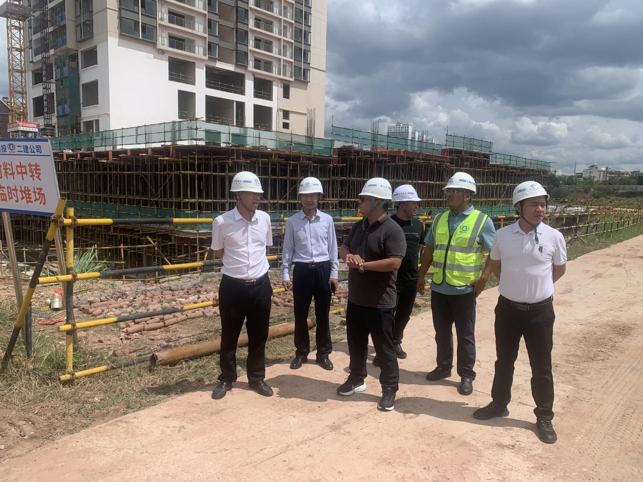 【搶抓黃金期 奮戰(zhàn)100天】陳定華、董學(xué)友到楚雄新航鴻雅房地產(chǎn)開發(fā)建設(shè)項目（3#、5#、6#）調(diào)研