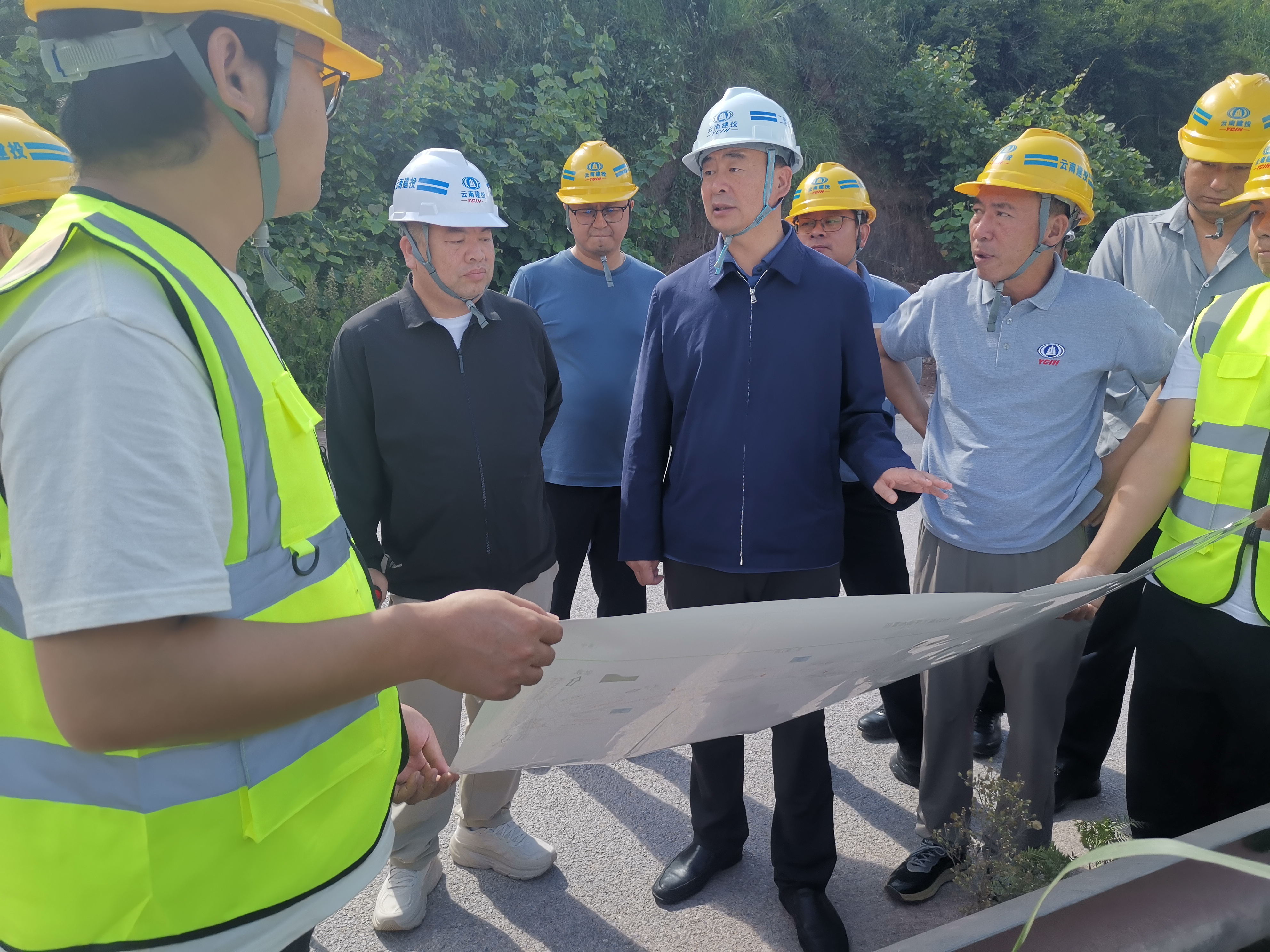 【公司要聞】孫道光到公司兩條高速公路項目調研